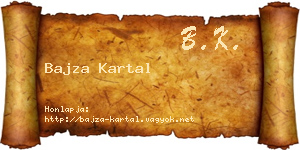 Bajza Kartal névjegykártya